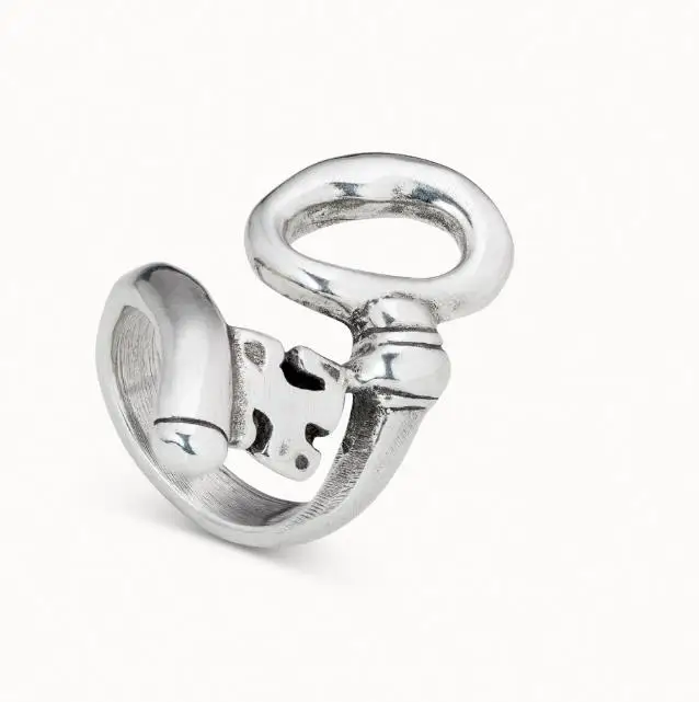 2022 New Fit UNO DE 50 Fashion Plated 925 Silver 14k Gold Charm Ring Niche Jewelry Gift
