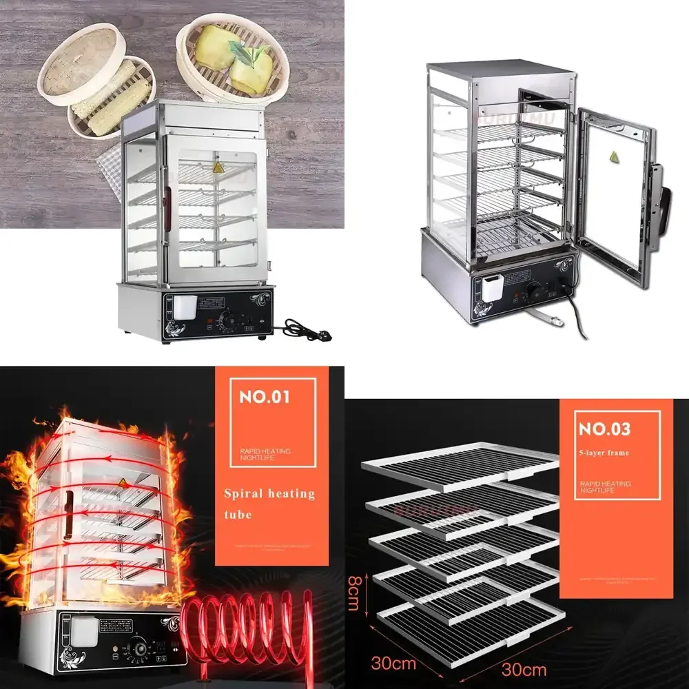 

Горячая новинка: Электрическая пароварка для булочек 12.5 л, коммерческая, из нержавеющей стали, с контролем температуры, для подогрева хлеба и булочек