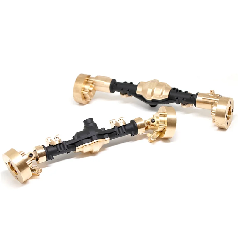 For YiKong YK4082 YK4083 Absima Yucatan CR1.8 Brass Front and Rear Portal Axle Housing 1/8 RC Crawler Car Upgrade Parts