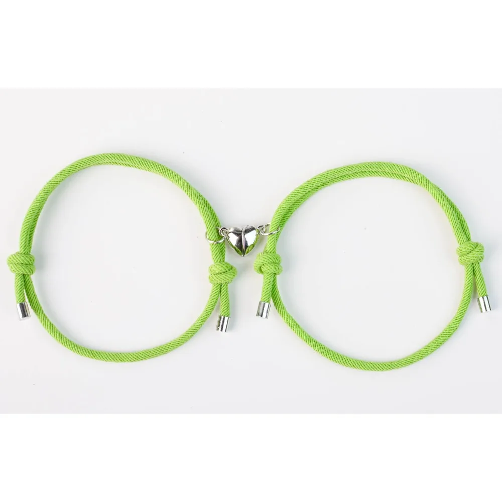 أساور قلب زوجين مغناطيسية إبداعية ، مجموعة من سلسلة الارتباط متعددة الاستخدامات ، هدية أنيقة ، تخفيضات كبيرة ، أساور 2 لكل مجموعة