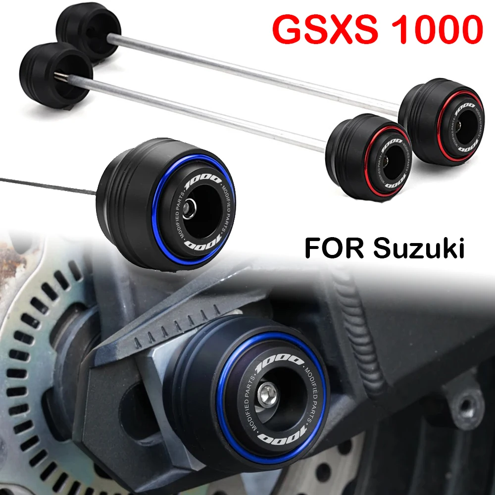 For Suzuki GSXS GSXS1000 GSXR 1000 R 1000R GSX-S 1000 1000GT 1000F Motorcycle Front Rear Wheel Axle Crash Protector Stand Slider