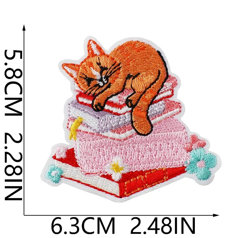 New Sweet Style Casual Reading Series Sew Iron-on Embroidery Patch Applique Badge DIY Clothing Coats Jeans Bags Hat Accessories