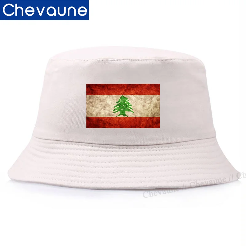 Lebanon Lebanon Flag LB Flag of Lebanon Bucket Hat Vintage Fishing Hat Women's Beach Outlet Men's Sun Shade Outdoor Caps