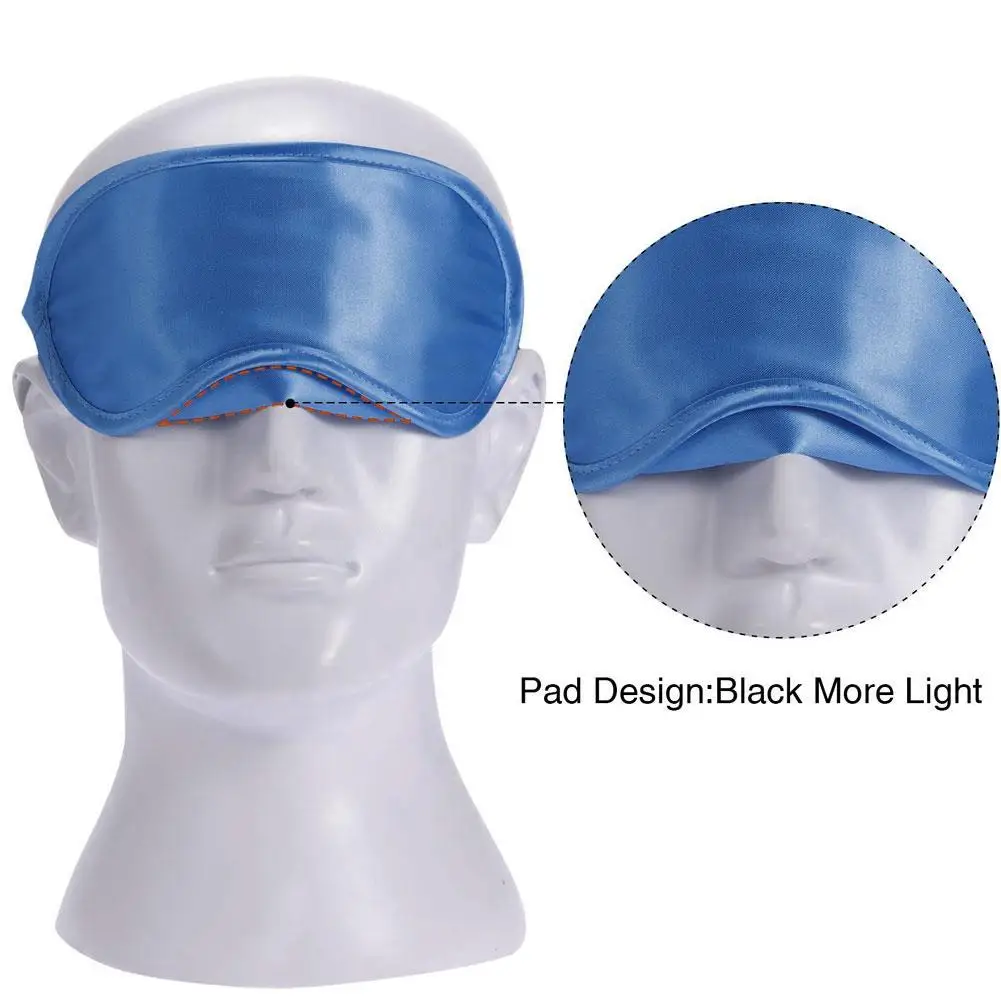 Lunch Break Sleep Eye Mask Satin Light Blocker Sensual Blindfold Day Night Relaxing Soft Portable Eye Mask Eyeshade Cover