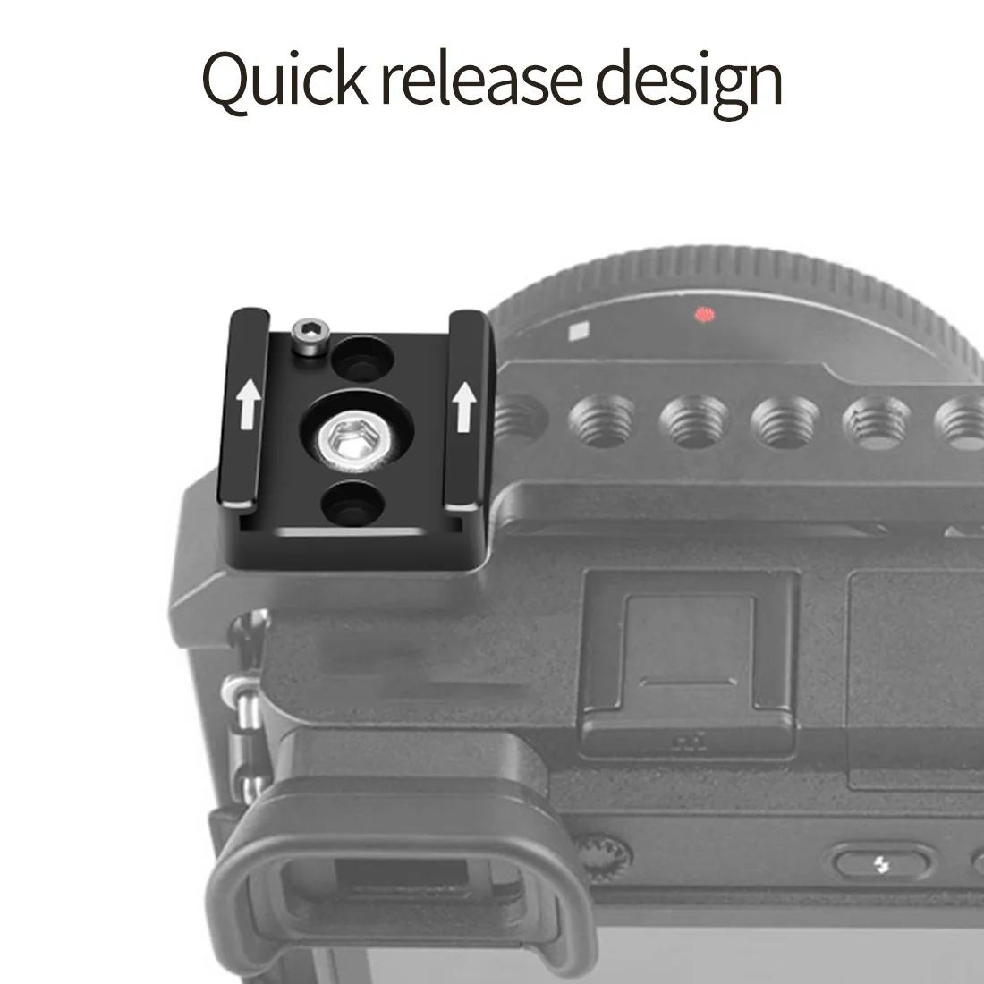핫 콜드 슈 마운트 어댑터, DSLR 카메라 케이지 리그 치즈 플레이트, 비디오 플래시 라이트 마이크 액세서리, 1/4 인치 장착 나사