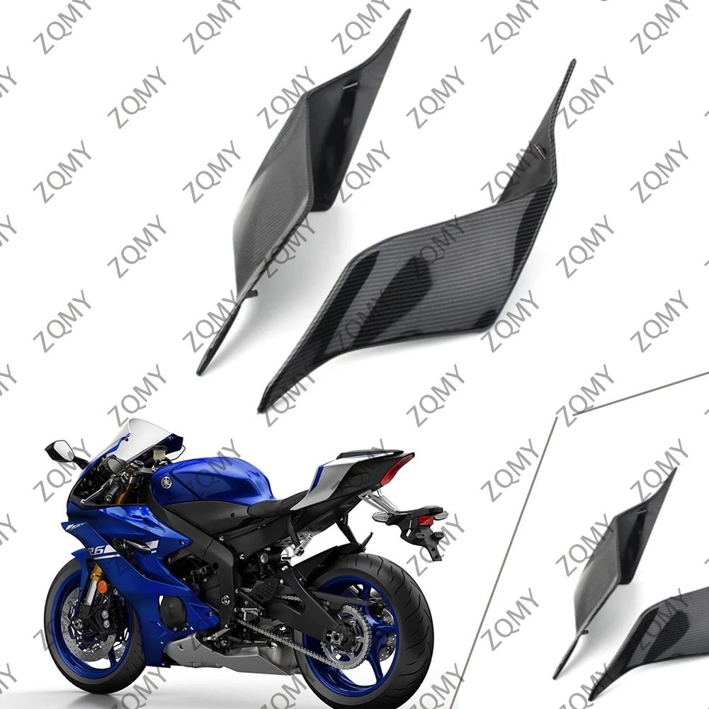 YZF-R6 Carbon Fiber Motorbike Side Rear Tail Seat Fairing Cover For Yamaha YZF R6 2017 2018 2019 2020 1Pair