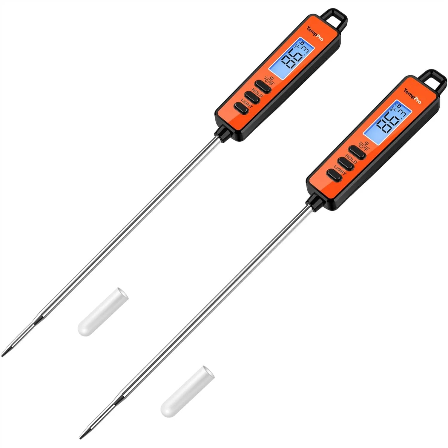 

Digital Meat Thermometer for Cooking, Instant Read with Super Long Probe, Backlit Display, Lock Function