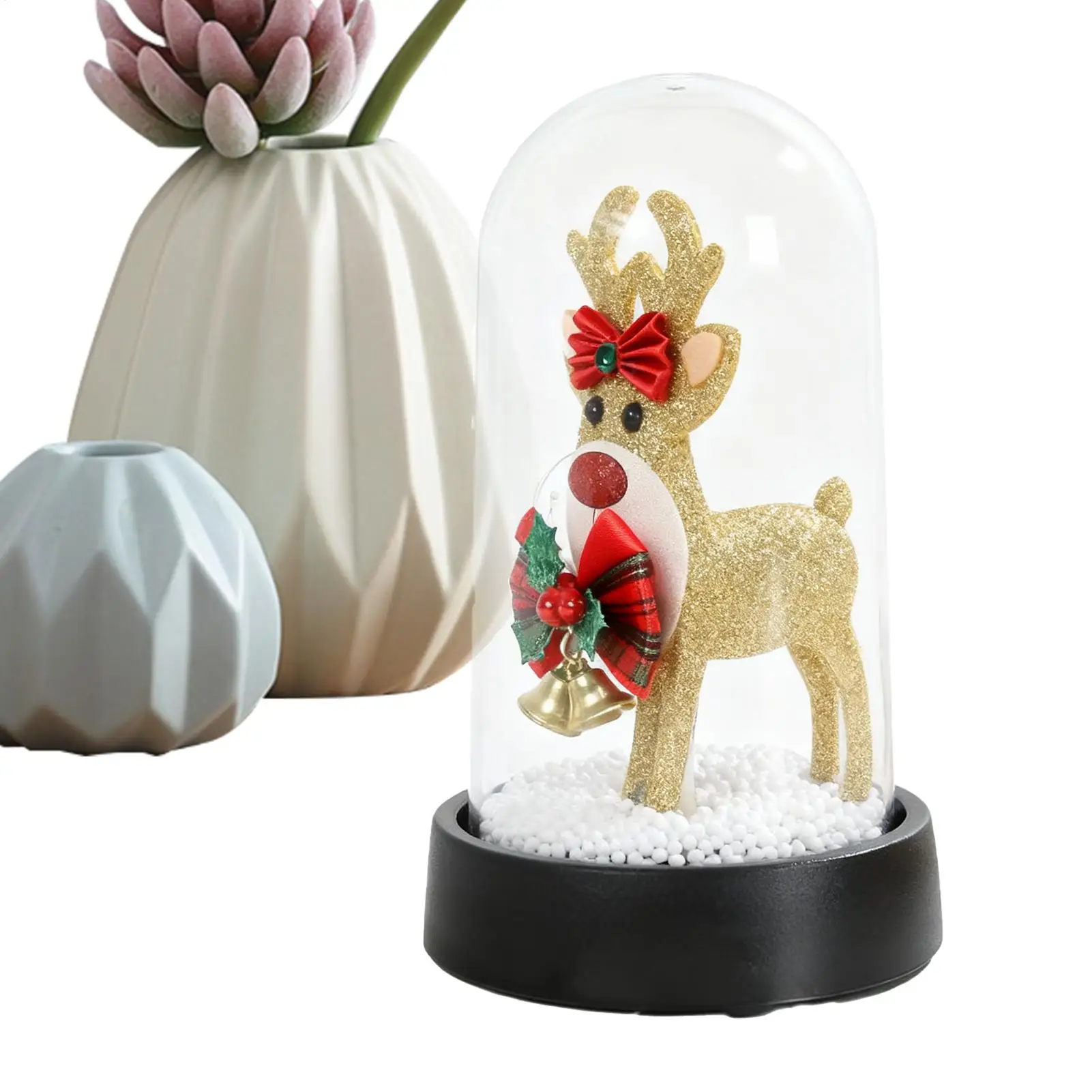 

Рождественские огни, светодиодные внутренние светильники с основанием, окружающее освещение, теплое освещение, рождественские украшения для стола для вечеринки, полка, мантия