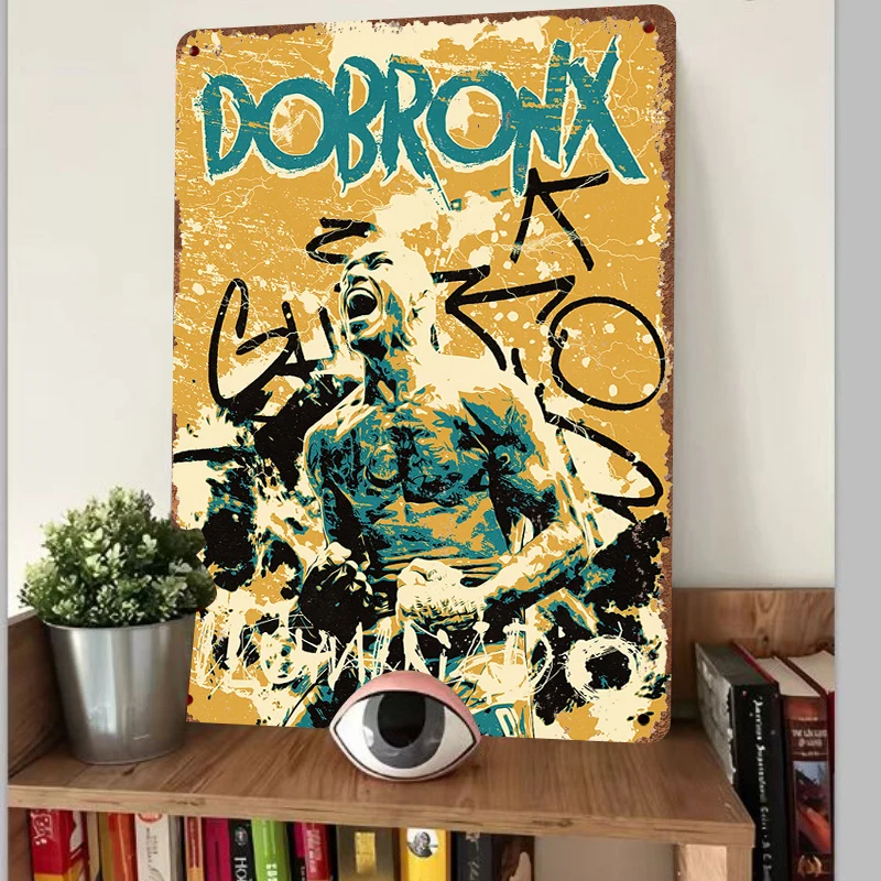 Trendy Graffiti Style Character Shouting Pattern Iron Painting Home Wall Decorative Art Mural