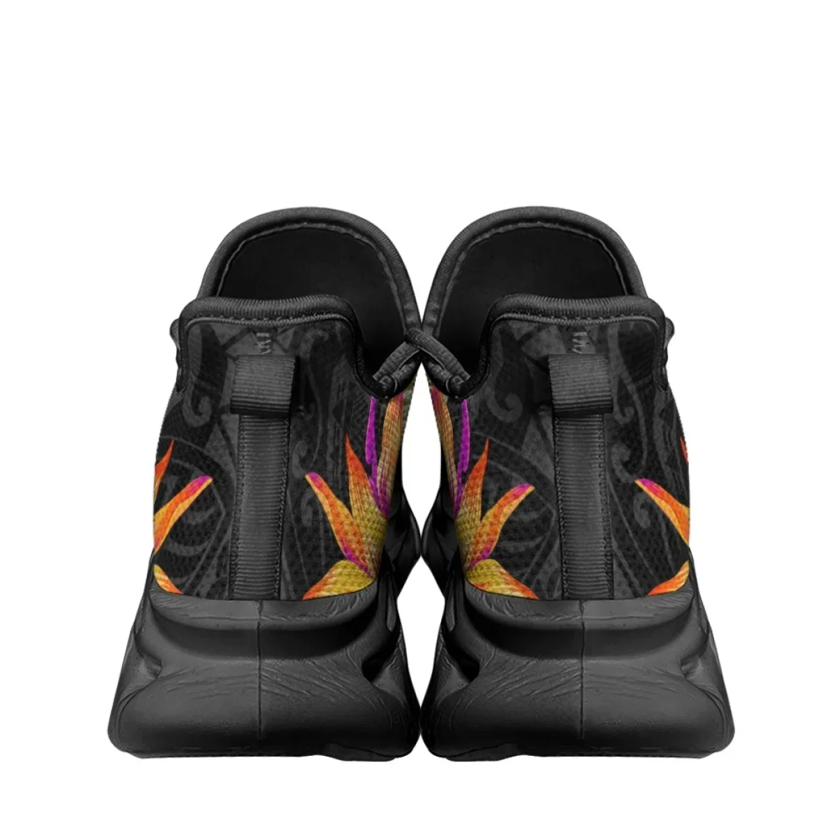 Vintage Turtle Polynesian Frangipani Designer Flats Women Breathable Comfortable Lace-up Walking Shoes Fashion Sneakers Female