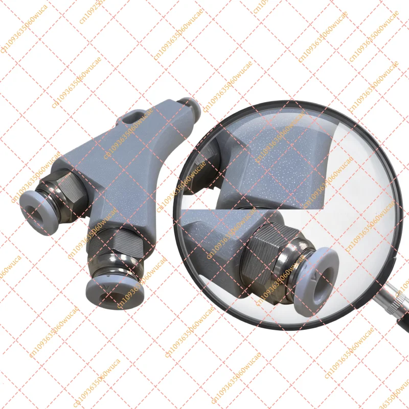 3D printer PTFE consumable Y-shaped diverter external attached, manual roller consumable, hub accessory