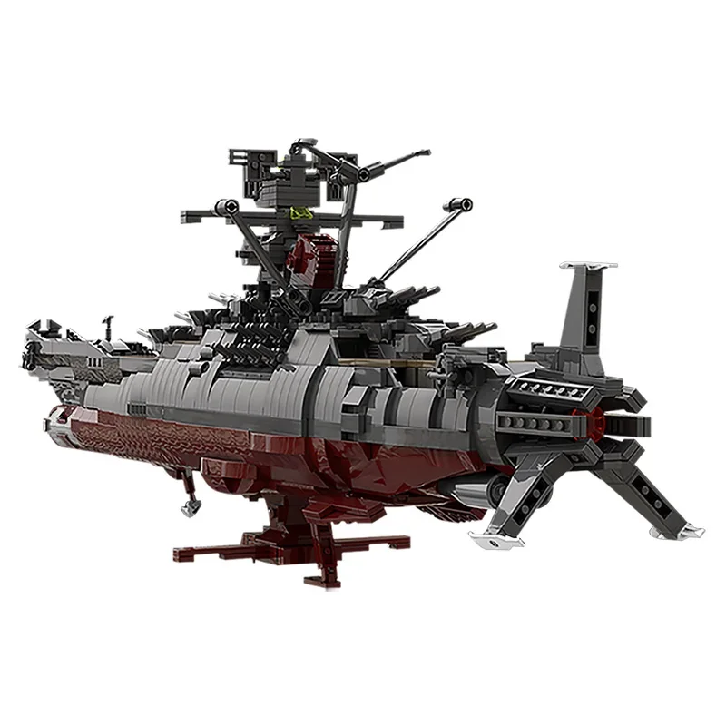 BZB MOC Space Battleship Yamato 1782 Pieces Building Blocks Moc Suit Combat Warship Model Bricks Assembly Toys Kids Gift