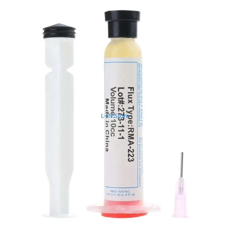 

Needle Barrel Flux 10cc for w/Plunger & Tip for Electronic Enthusiasts