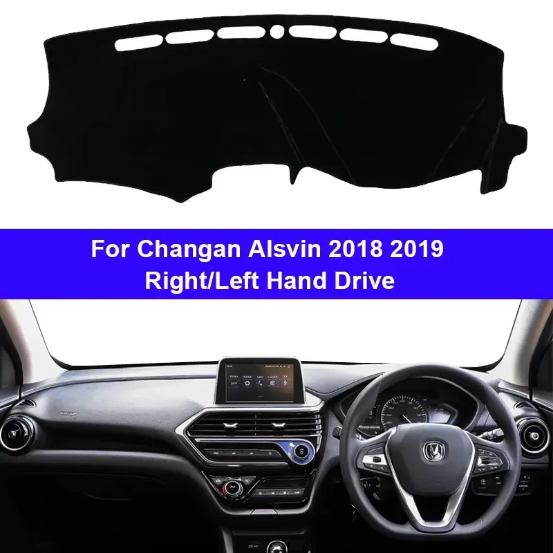 For Changan Alsvin 2018 2019 Dashboard Cover Mat LHD RHD Anti UV Sun Shade Pad Carpet Protector Interior Accessories