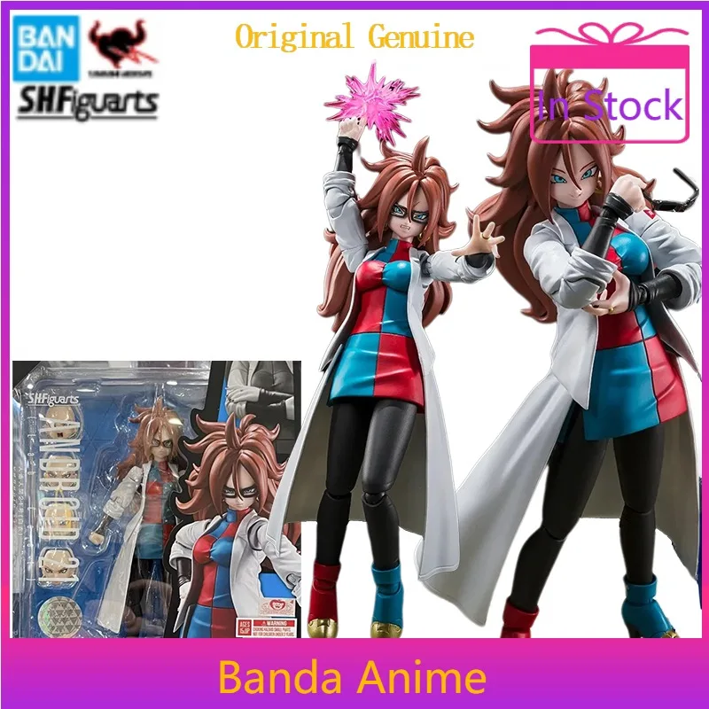 

Bandai Original Genuine S.H.Figuarts SHF Dragon Ball Z Android 21 Anime Action Figure Model Toys Gifts Collectible Ornaments