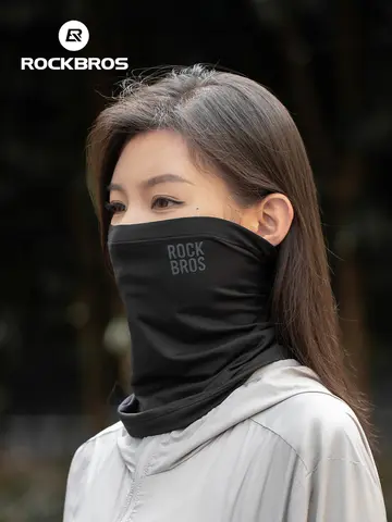 ROCKBROS Winter Keep Warm Cycling Face Mask Fleece Hiking Camping Ski Balaclava Neck Scarf Windproof MTB Road Bicycle Bike Mask