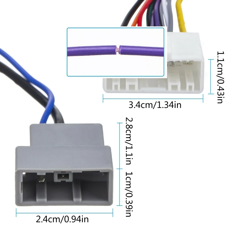 20Pin Auto Car Radio Audio Wiring Harness Adapter for Nissan Cube Frontier Versa 70-7552 Stereo Wire Connector Plug Cable