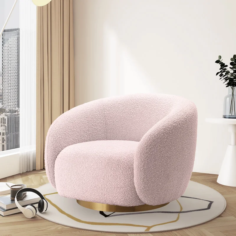 

Lamb Modern Style Living Room Chairs Design Single Armchair Floor Chairs Comfy Nordic Stools Sedie Da Soggiorno Home Furniture