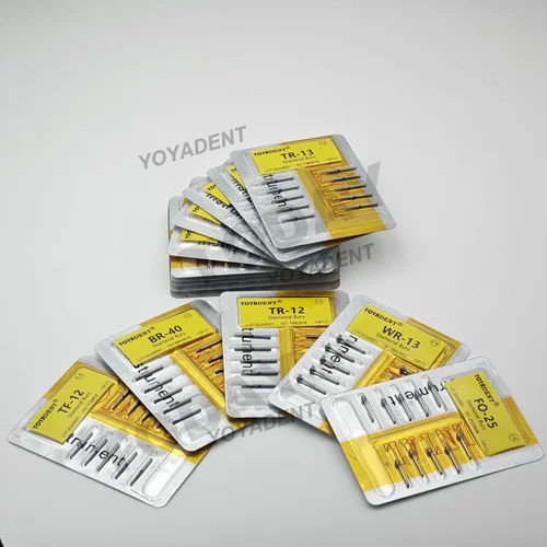 Imagen 2 del producto Fresas de diamante Dental finas tipo TC, fresas de odontología, diámetro de 1,6mm para pieza de mano de alta velocidad, herramientas de dentista, 10 unidades por paquete