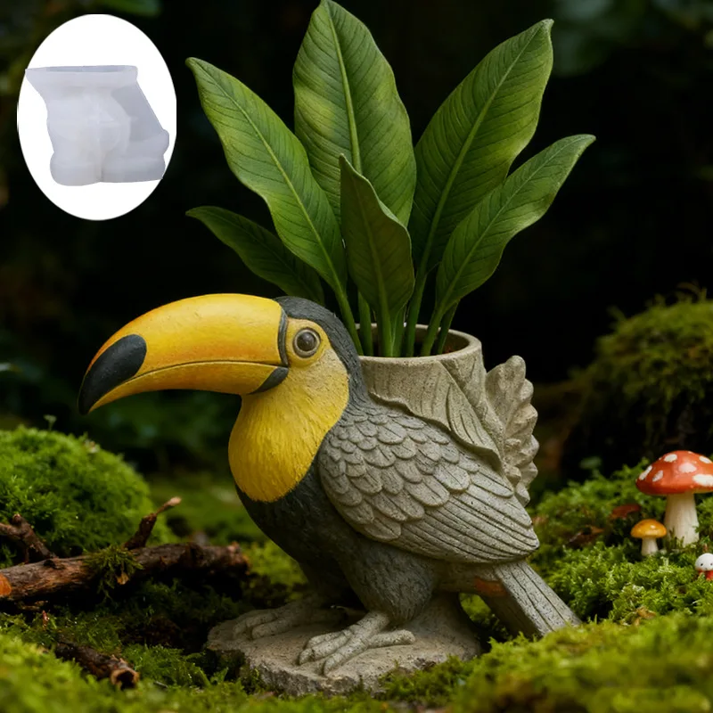 

Силиконовые формы для ваз и кашпо: DIY-формы для декоративных ваз в виде птиц-туканов, подсвечников, форм для гипса, цемента, смолы, форм для настольных органайзеров