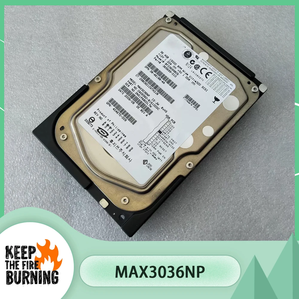

For HP MAX3036NP 15000RPM 36G 68 PIN SCSI Server HDD