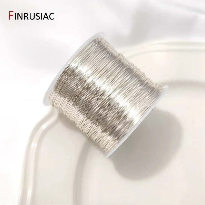 5 meters / lot Silver Gold Plated 0.2-1mm Copper Wire For Jewelry Making DIY Beading Wire Jewelry Cord String for Craft Making