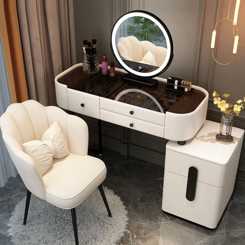 

White Desk Bedside Table Furniture Comfortable Bedroom Home Wooden Makeup Stand Woman Dressing Dressebord Luxury Cheap Simple