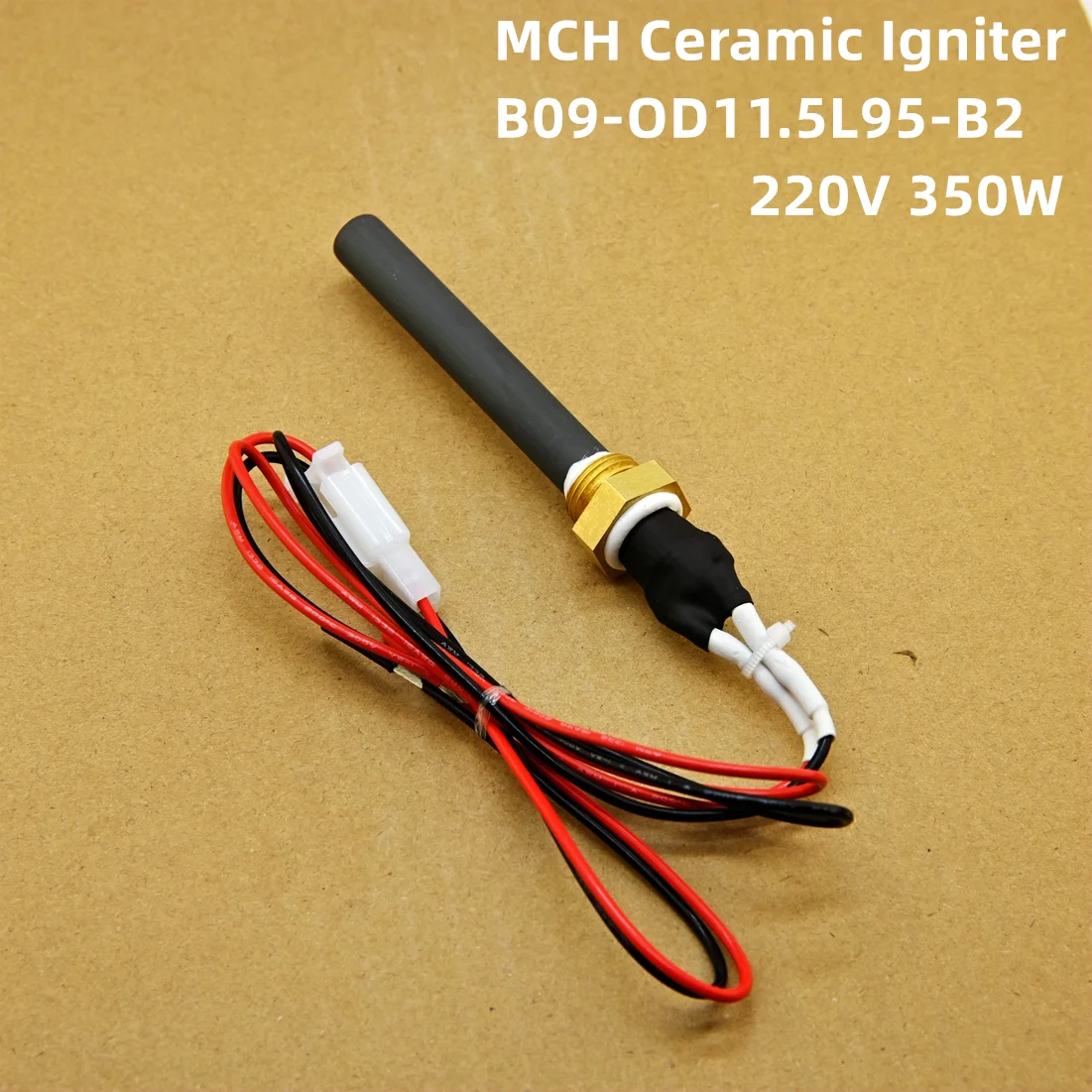 G3/8 screw 220V 350W pellet stove Igniter BBQ ceramic ignition rod for fast ignition, safety and energy-saving