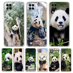 Fubao panda Phone Case for Samsung A13 A15 A25 A35 A51 A55 A71 A21S A11 A31 A52 A41 A23 A53 A73 A32 5G A03S A05s Clear Cover