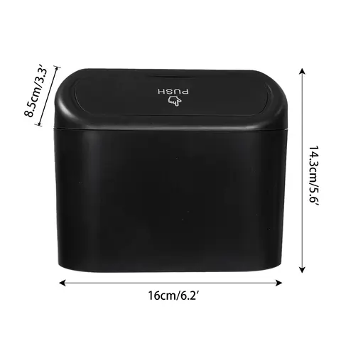 मिनी कार कचरा पात्र ढक्कन के साथ लटकने वाला वाटरप्रूफ अपशिष्ट कचरा बिन कचरा टोकरी आयोजक भंडारण बॉक्स ऑटो इंटीरियर सहायक उपकरण 8 best sales कचरा गाड़ी - №1