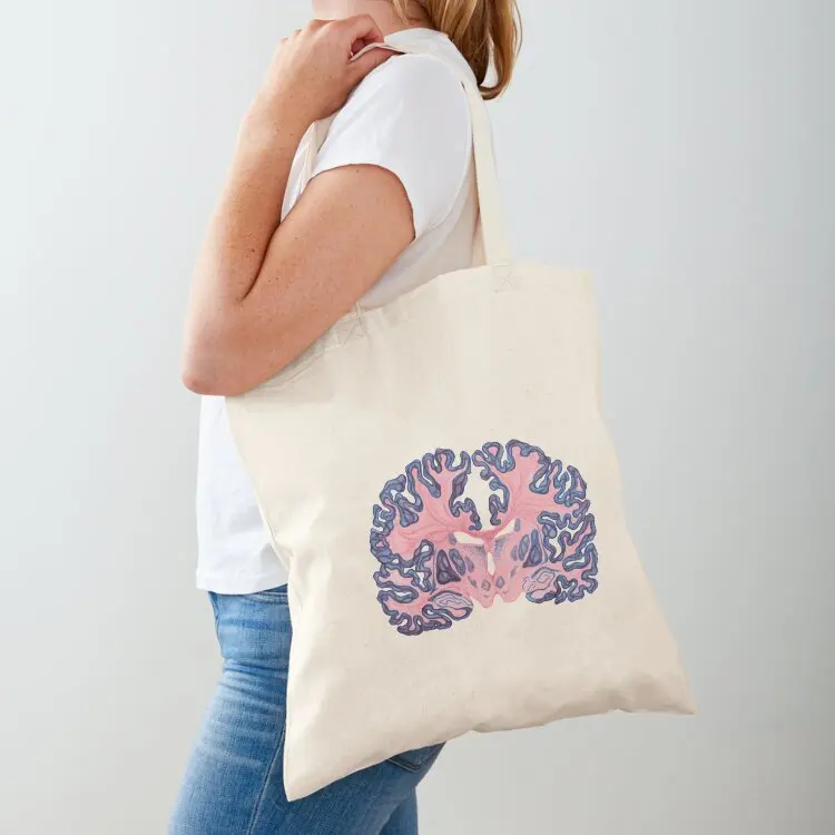 

Gyri and Swirls of Human Brain Tote Bag canvas tote bags Handbags women tote bag screen canvas shopping bag