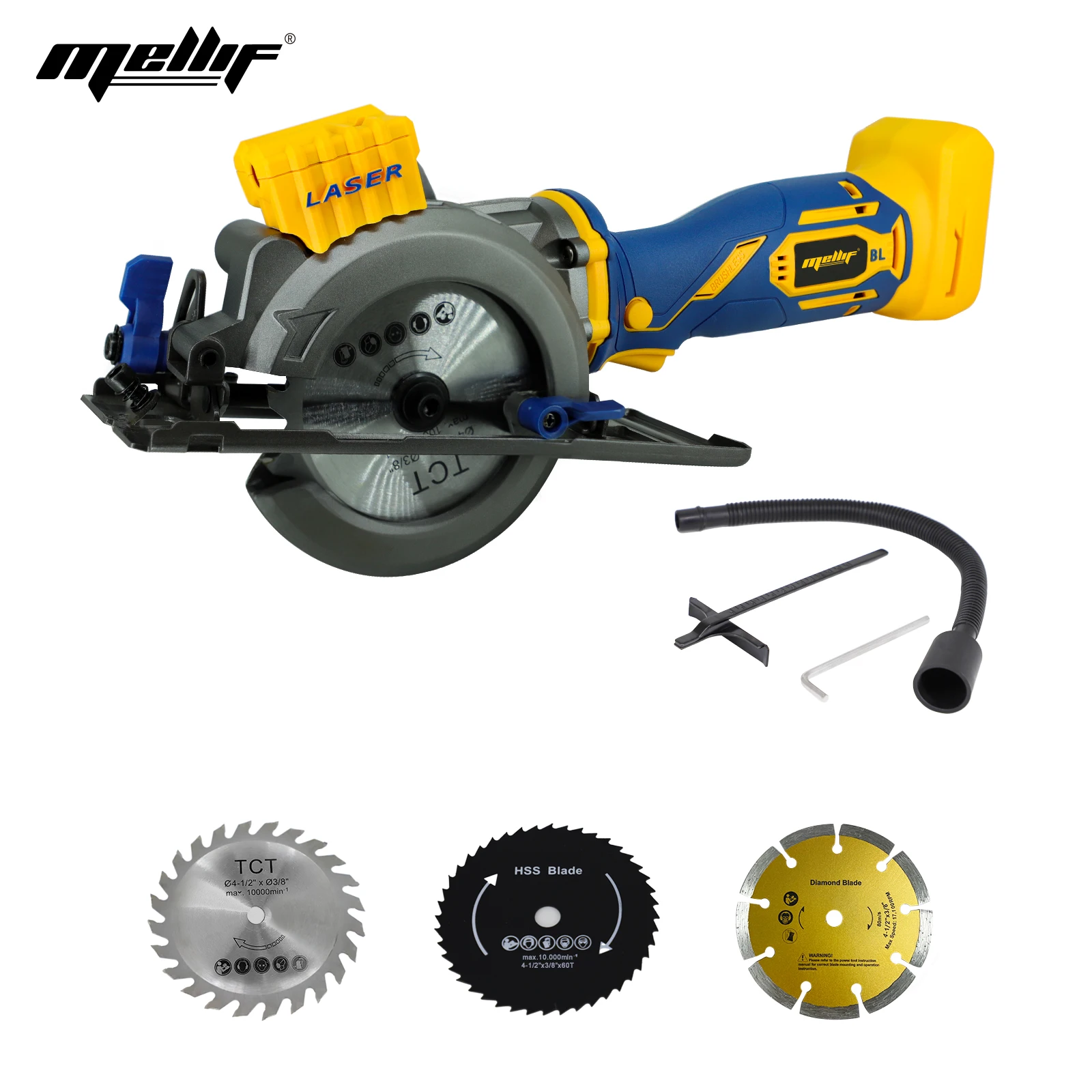 Mini sierra circular para Dewalt 18V 20V Profundidad máxima de corte 1-11/16\