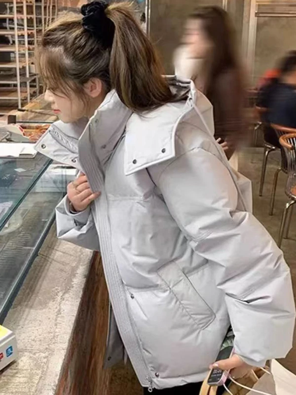 

Thiened down Cotton Jaet Bread Sle Winter Coat for Men And Women Couple Design Winter Outerwear Bread Coat