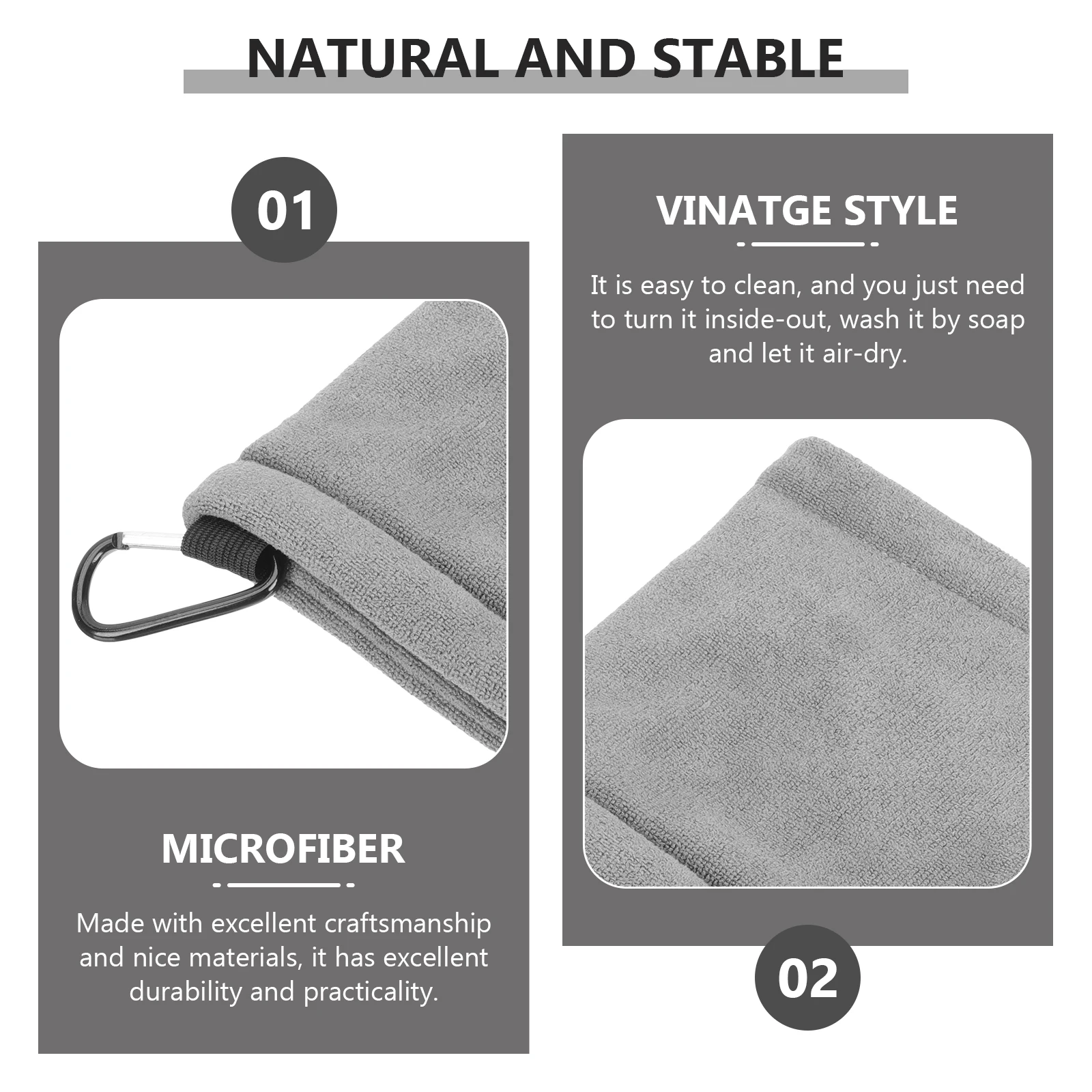 

Wipe Face Man Microfiber Cleaning Cloth Golf Ball Cleaner Portable Golfs Balls