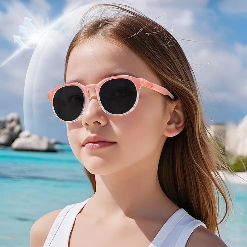 

O-Q CLUB 2025 New Fashion TR Polarized Children's Gradient Sunglasses Outdoor Sun Protection Trendy Children's Sunglasses Women