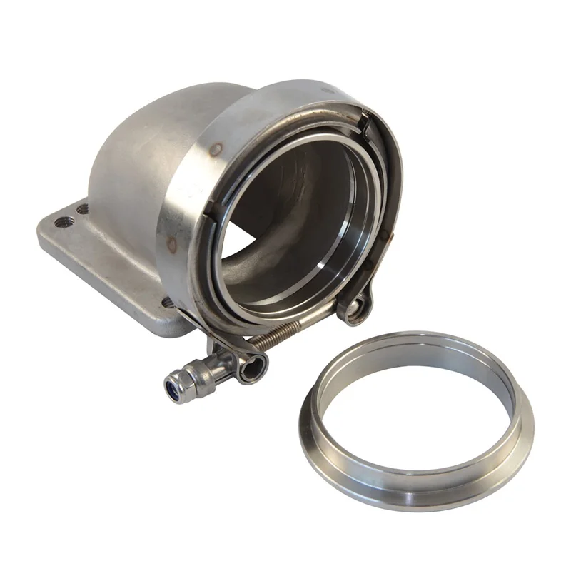 

Фланец-адаптер из литой стали 76 мм, 90 градусов, с V-образным креплением, для турбин T3/T4 + хомуты