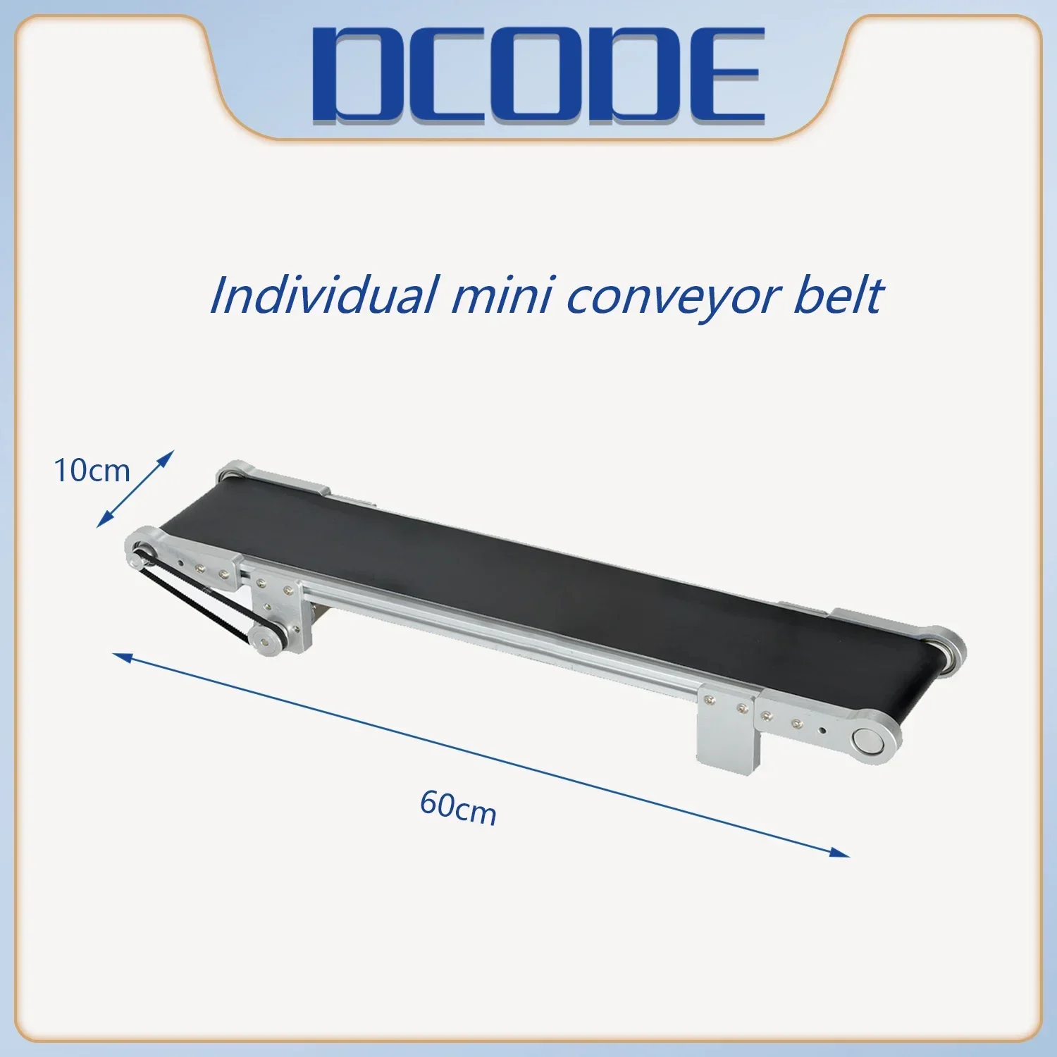 DCODE 60CM MINI Conveyor Belt Aluminum Alloy TIJ Printer Adjustable Speed Assembly Line Online Inkjet Printer Parts Accessories