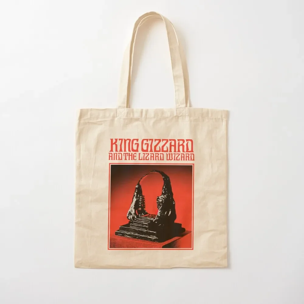 

king gizzard and lizard wizard Tote Bag eco bag folding Women bags cute tote bag canvas tote bags