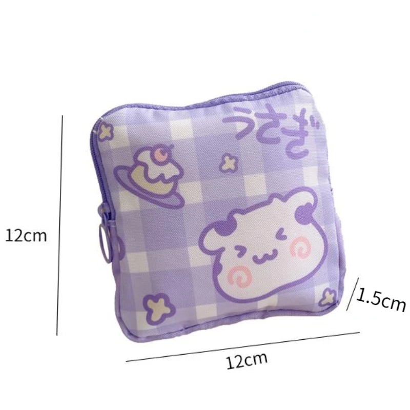 Mini Sanitary Napkin Waterproof PU Coin Purse Credit Card Holder Tampon Pad Pouch Cosmetics Organizer Storage Bags Women Wallets