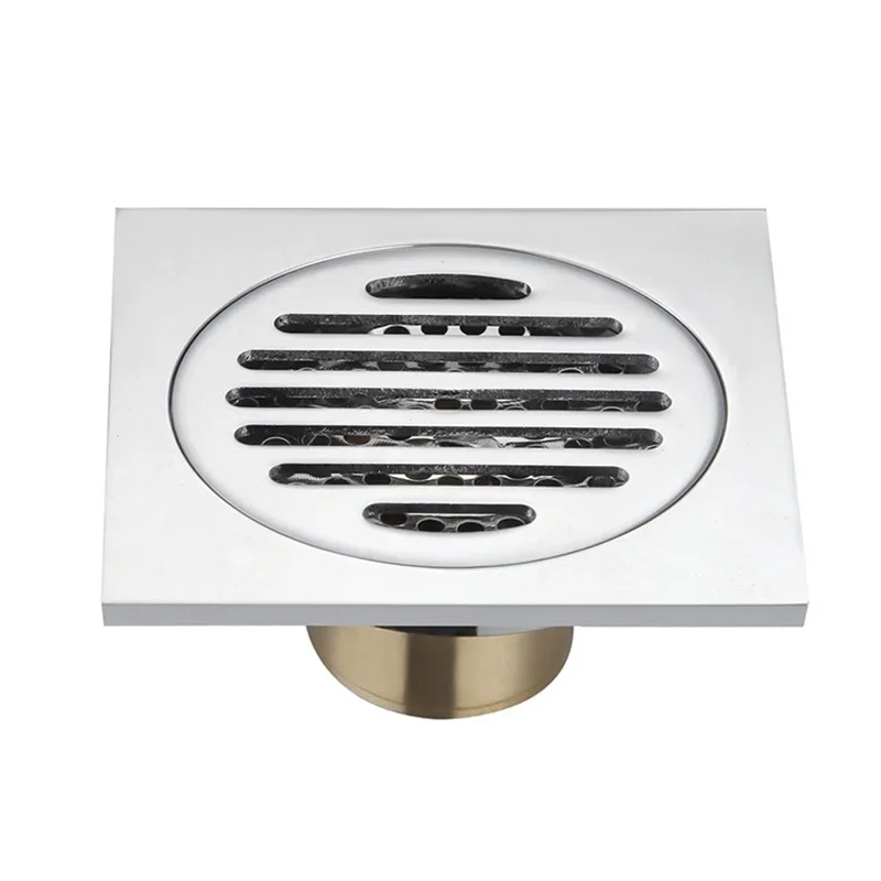 

Copper core floor drain toilet sewer hotel engineering wholesale deodorant square floor drain