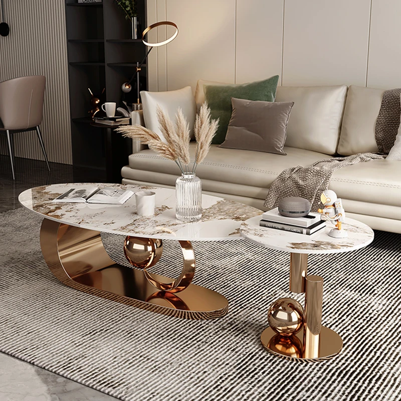 Modern Metal Coffee Tables Luxury Nordic Home Minimalist Coffee Tables Aesthetic Design Table Basse De Salon Decoration