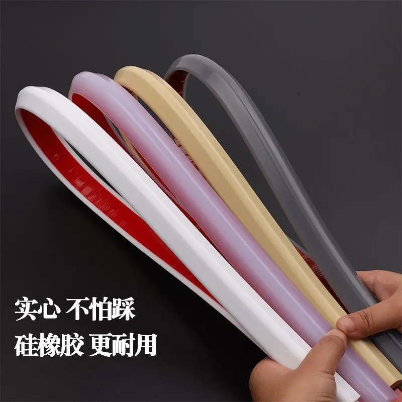 

7 Colors 1M Silicone Bathroom Water Stopper Blocker Shower Dam Dry and Wet Separation Flood Barrier Door Bottom Sealing Strip