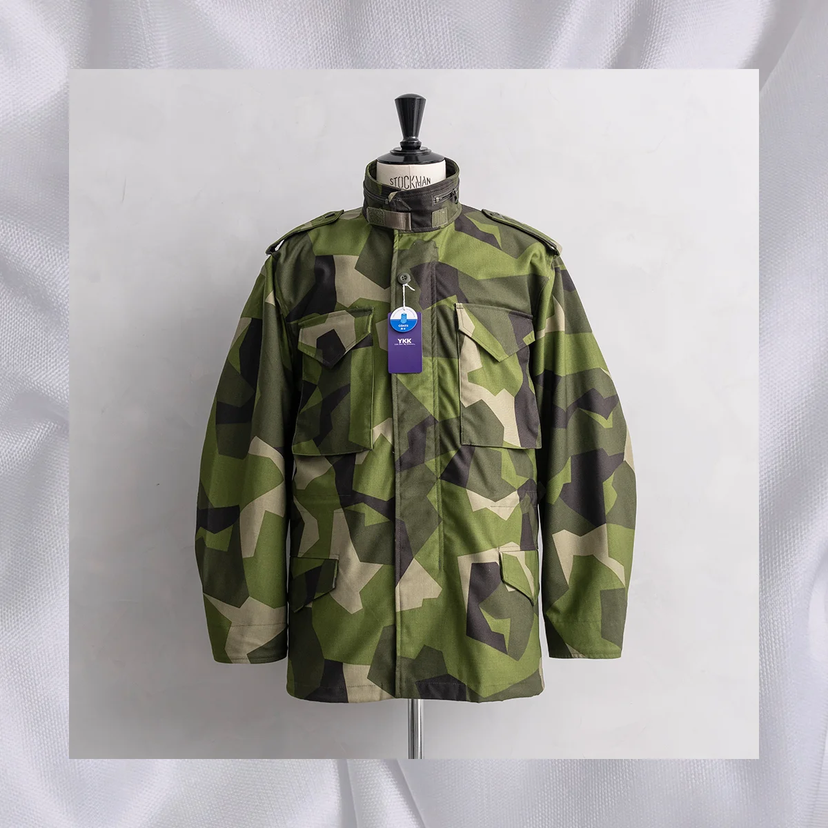 Swedish Camouflage Anti Flame Retardant Waterproof M65 Jacket