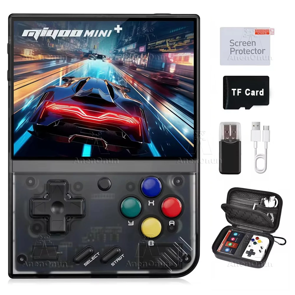 

Miyoo Mini Plus 3.5Inch Handheld Game Players 25000 Games 15 Emulator Portable Video Game Console Kids Mini Retro Gaming Machine