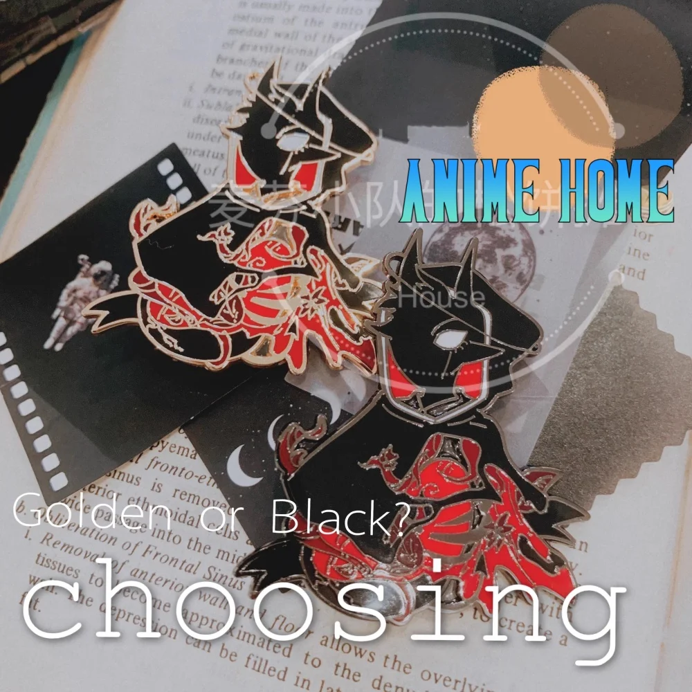 

Game BigQ Quackity Badhalo Enamel Metal Badge Brooch Pin Collection Cosplay Original Friend Kids Gift M