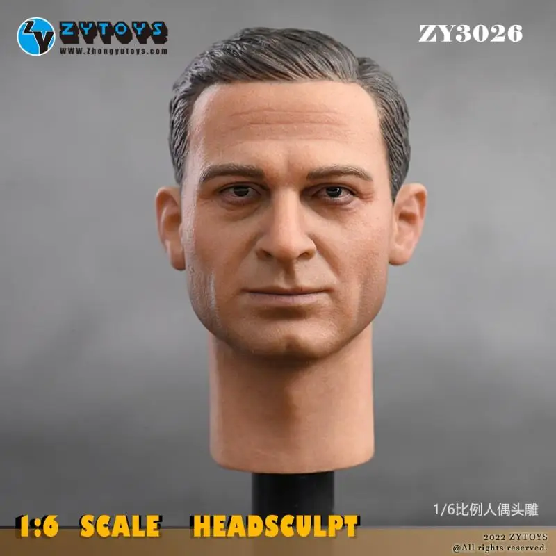 

ZYTOYS ZY3026 1/6 Scale Male Head Sculpt Carving Model Fit 12'' Soldier Action Figure Body