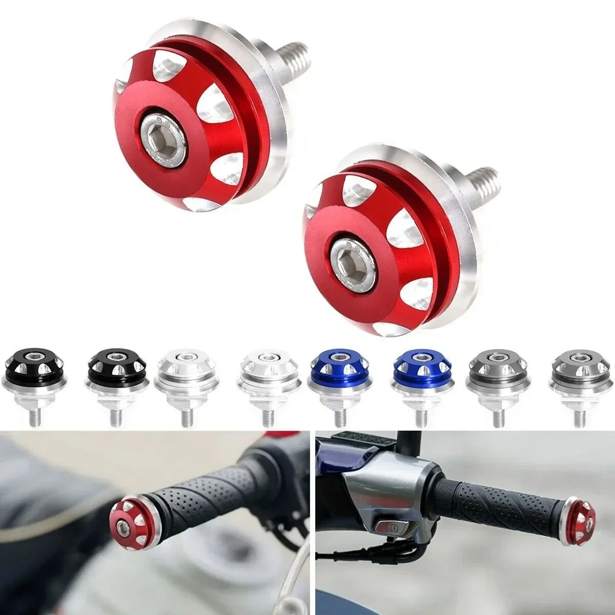 

3D CNC Handlebar Grips End Plugs FOR HONDA SUPER CUB C125 Trail 125 CT125 Grom 125 Monkey 125 Rebel 1100