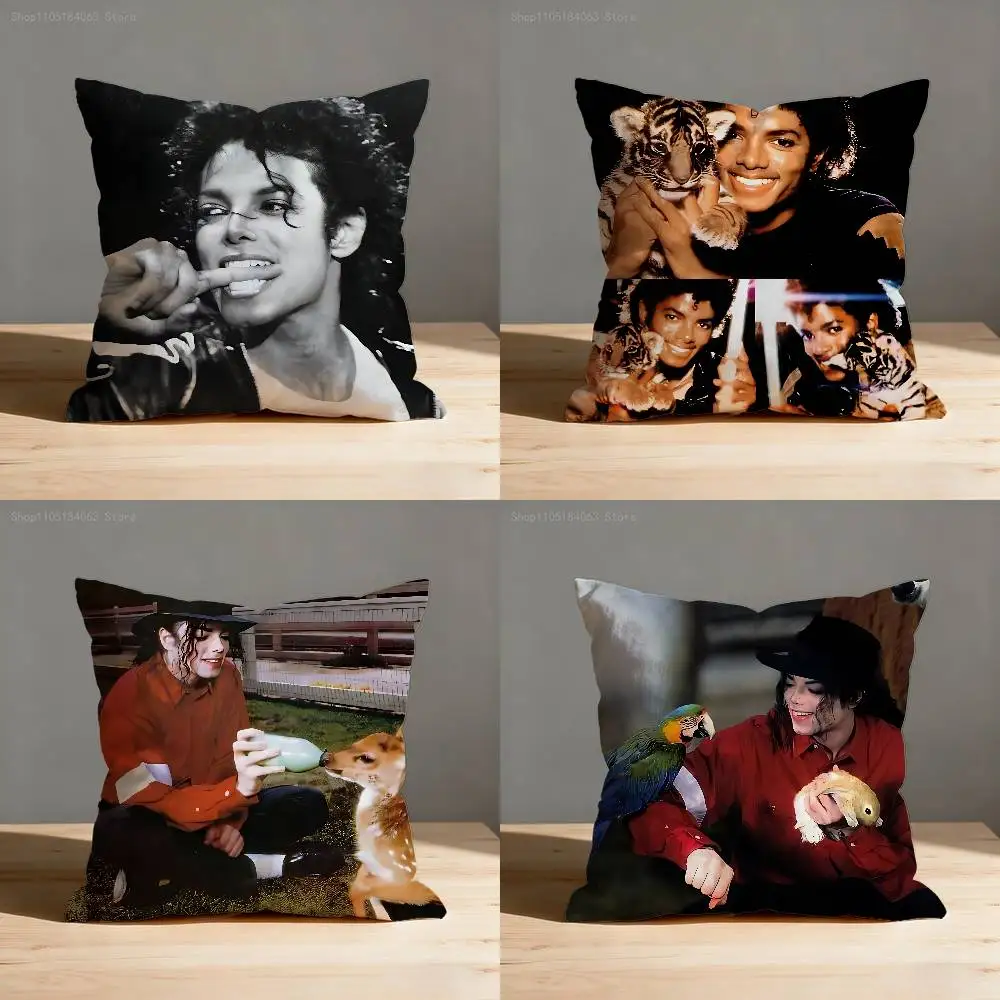 

M-MichaelS J-JacksonS Throw Pillow Case For 50x50cm 30x30cm 55x55cm 45x45cm 40x40cm Square Bed Pillowcase Cover