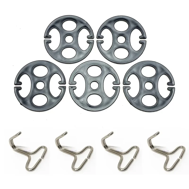 12 Pcs Universal Car Seat Cover Hook Accessories. Constructed from ABS, polypropylene filler.