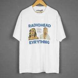 Radiohead Everything Alternative Rock Band T Shirt 80S Atoms for Peace Men's Summer Cotton Casual Clothing Top Tee Shirt